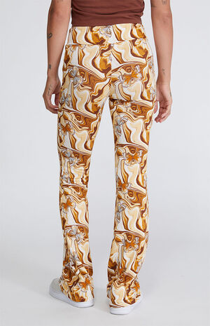 Brown Thankful Flare Pants image number 3