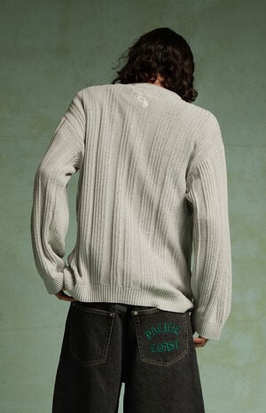 by Pacsun Tonal Stripe Long Sleeve Sweater image number 5