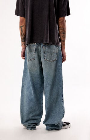 Medium Blue Extra Baggy Jeans image number 4
