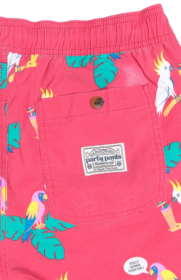 Polly Wanna Cocktail 16" Swim Trunks