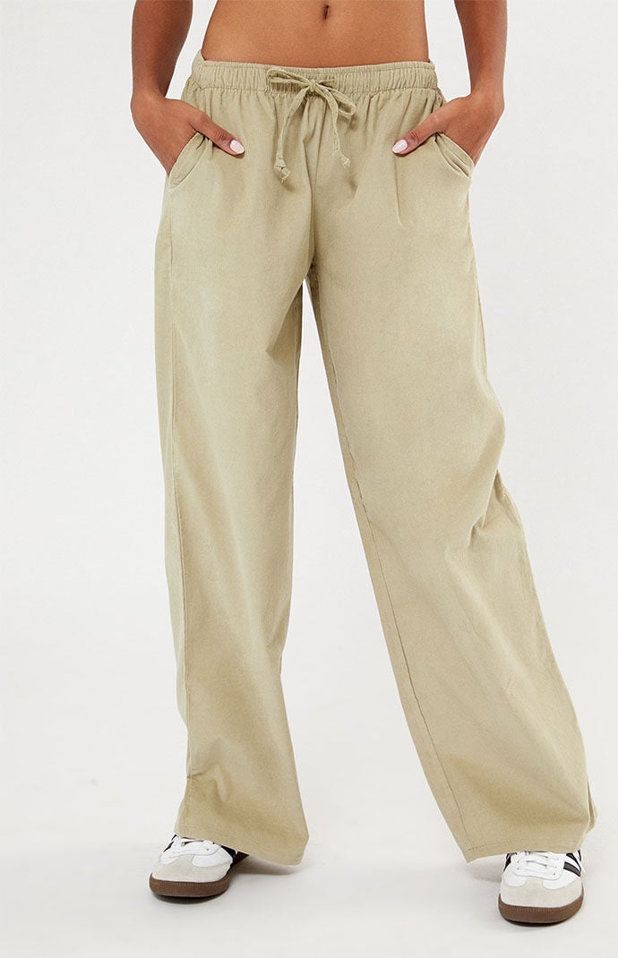 LA Hearts Micro Corduroy Wide Leg Pants | PacSun