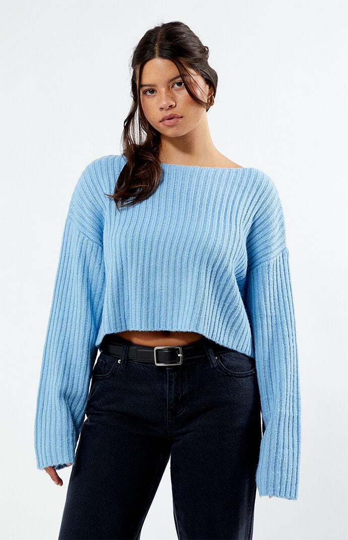 Slouchy cropped sweater store