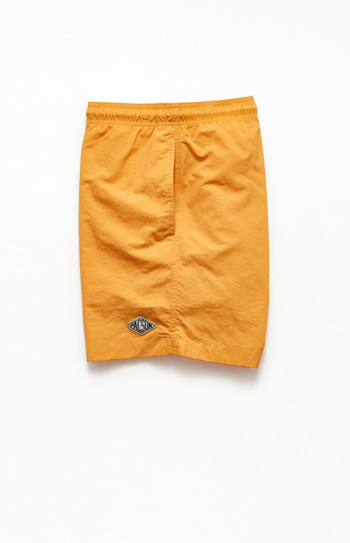 Solid Color 17" Swim Trunks