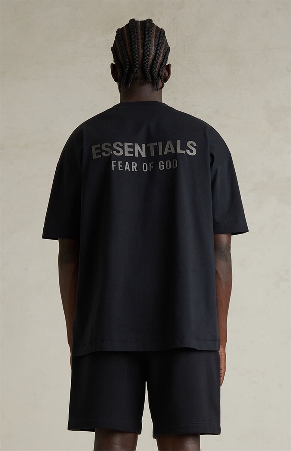 Fear of God ESSENTIALS Jet Black Classic T-Shirt thumbnail 4