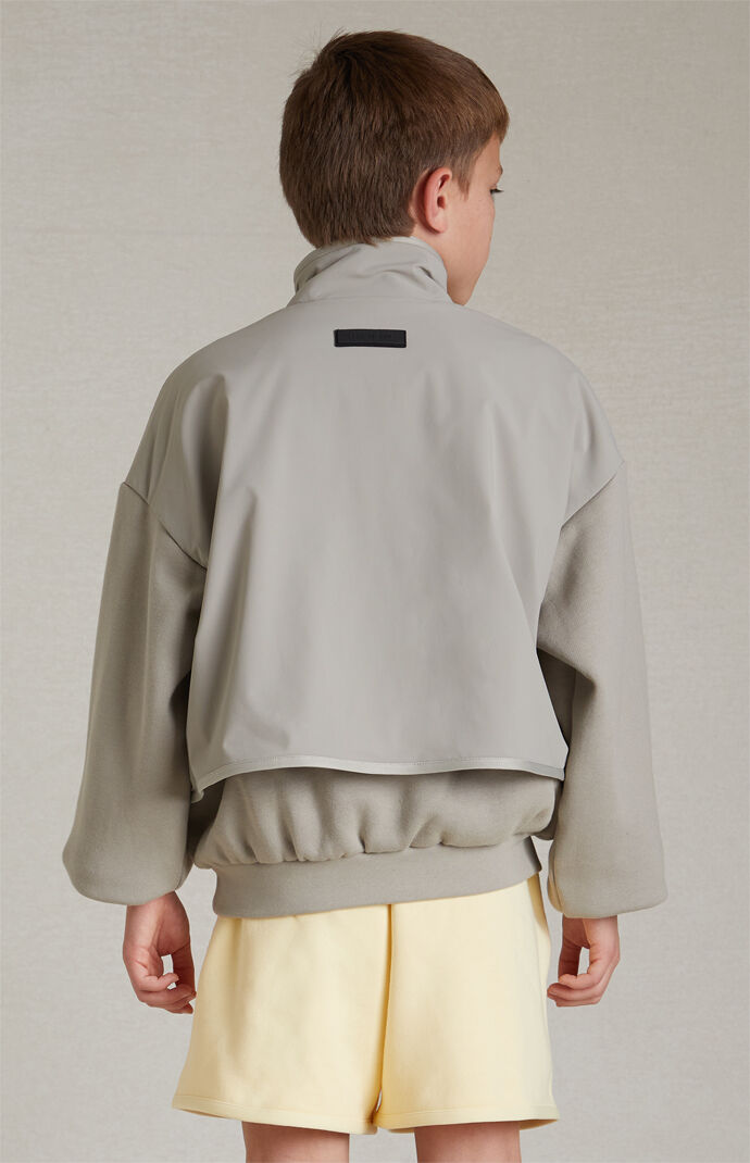 Fear of God Essentials Kids Seal Nylon Fleece Mock Neck Sweatshirt