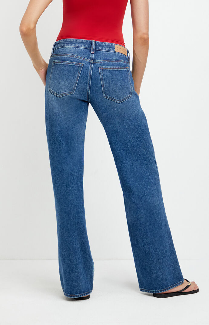 Pacsun Zoe Low Rise Girlfriend Jeans Medium Blue