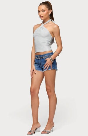 Katalya Glitter Halter Top image number 4