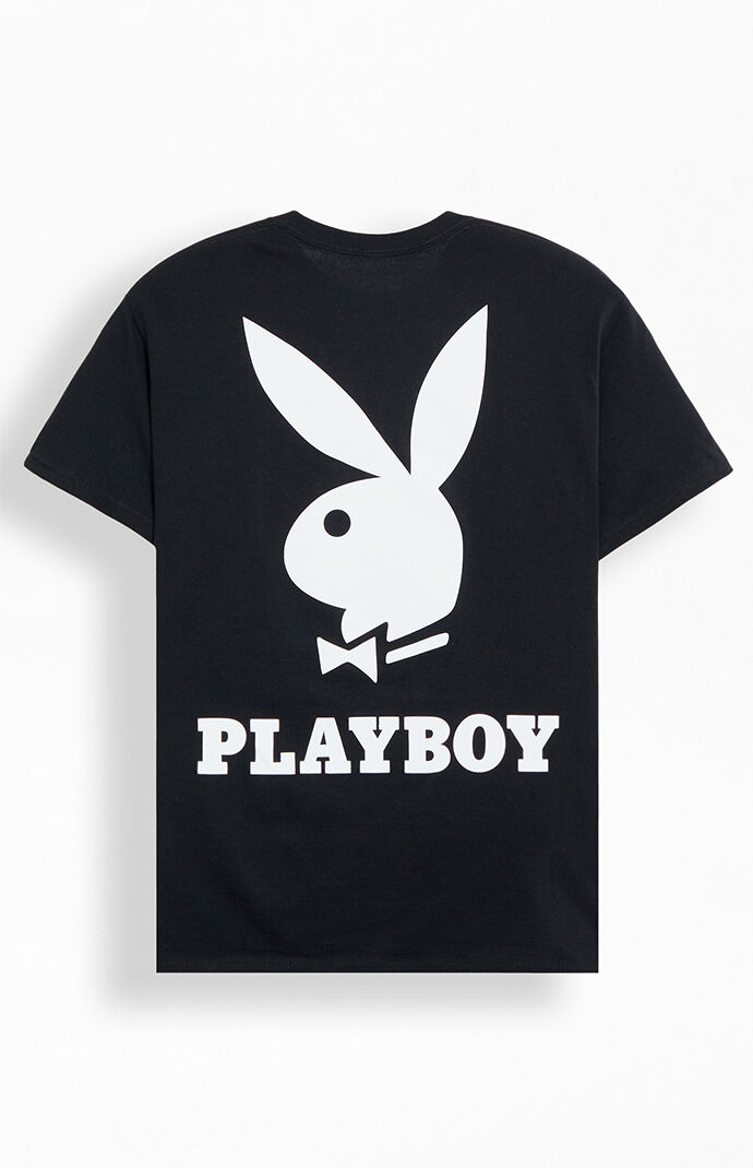 Playboy By PacSun Black Bunny Lockup Short Sleeve T-Shirt | Pacsun