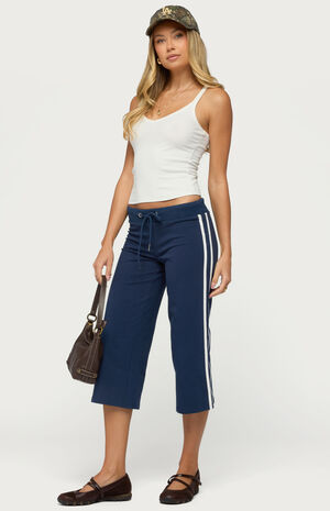 Zanele Side Stripe Capri Sweatpants image number 5