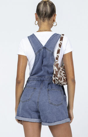 Kacey Denim Short Overalls image number 4