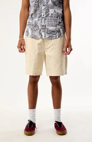 White Surplus Vintage Wash Shorts image number 1