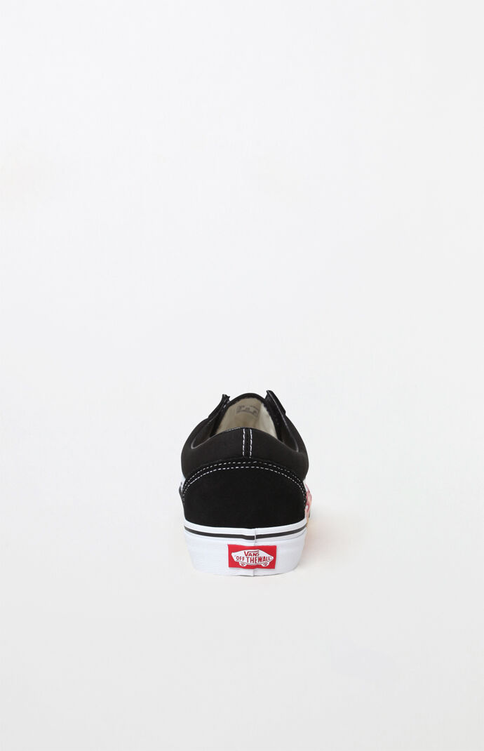 vans flame cut out old skool shoes