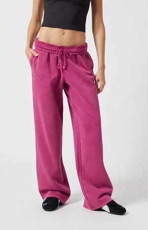 Core Ultra Soft Fleece Vintage Wash Baggy Sweatpants image number 2