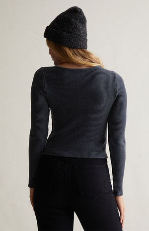 Waffle Knit Long Sleeve Top image number 4