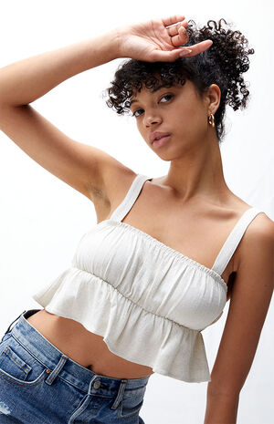 Petite Peplum Tank Top image number 2