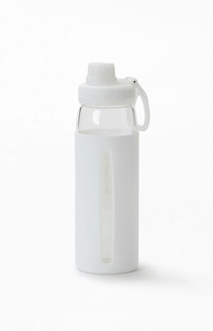 White Squad Glass Water Bottle image number 2