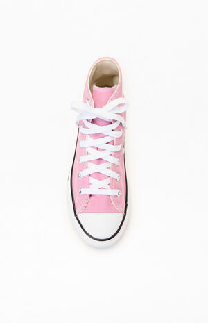 Kids Pink Chuck Taylor All Star High Top Shoes image number 5