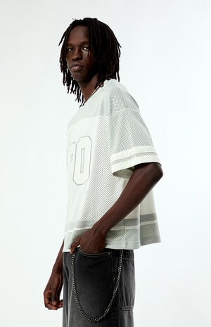 Gray 80 Cropped Football Jersey image number 3