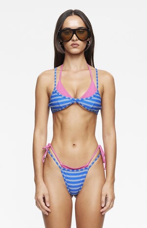 Striped Rhode Bralette Bikini Top image number 1