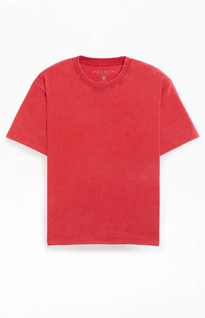 Pacsun Red Premium Cropped T-Shirt