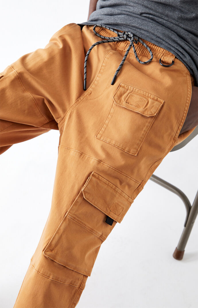 Utility Brown Slim Cargo Pants