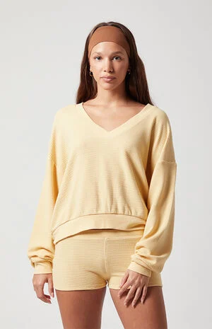 Active Aspen Waffle Knit Quinn Micro Shorts image number 2