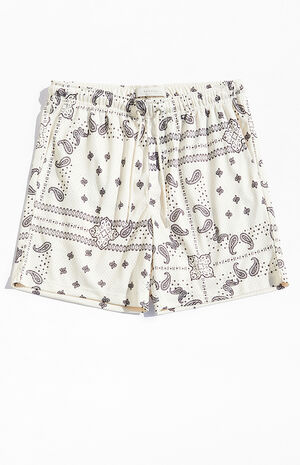 Mesh Paisley Shorts image number 1