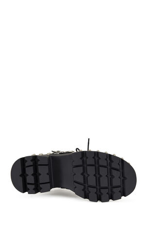 Women's Winola Silver Faux Leather Combat Boots image number 4