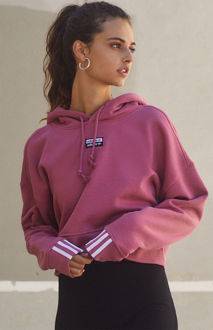 adidas originals women's vocal cropped graphic hoodie