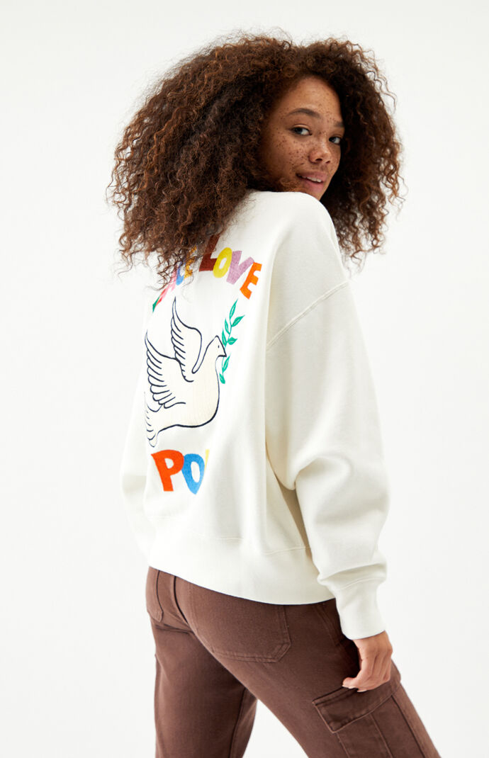 Polo Ralph Lauren Peace Love Crew Neck Sweatshirt PacSun