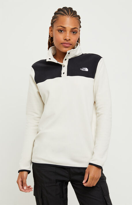 Glacier Snap-Neck Pullover Sweatshirt