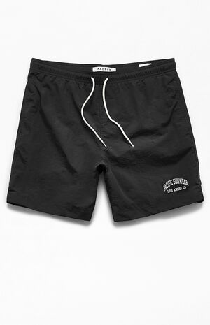 Collegiate Solid Swim Trunks image number 1