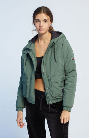Tommy Hooded Utility Puffer PacSun