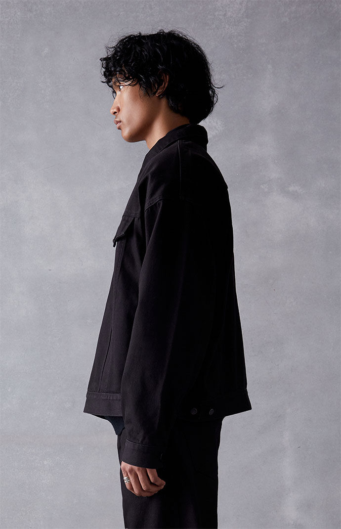 Pacsun black denim jacket outlet