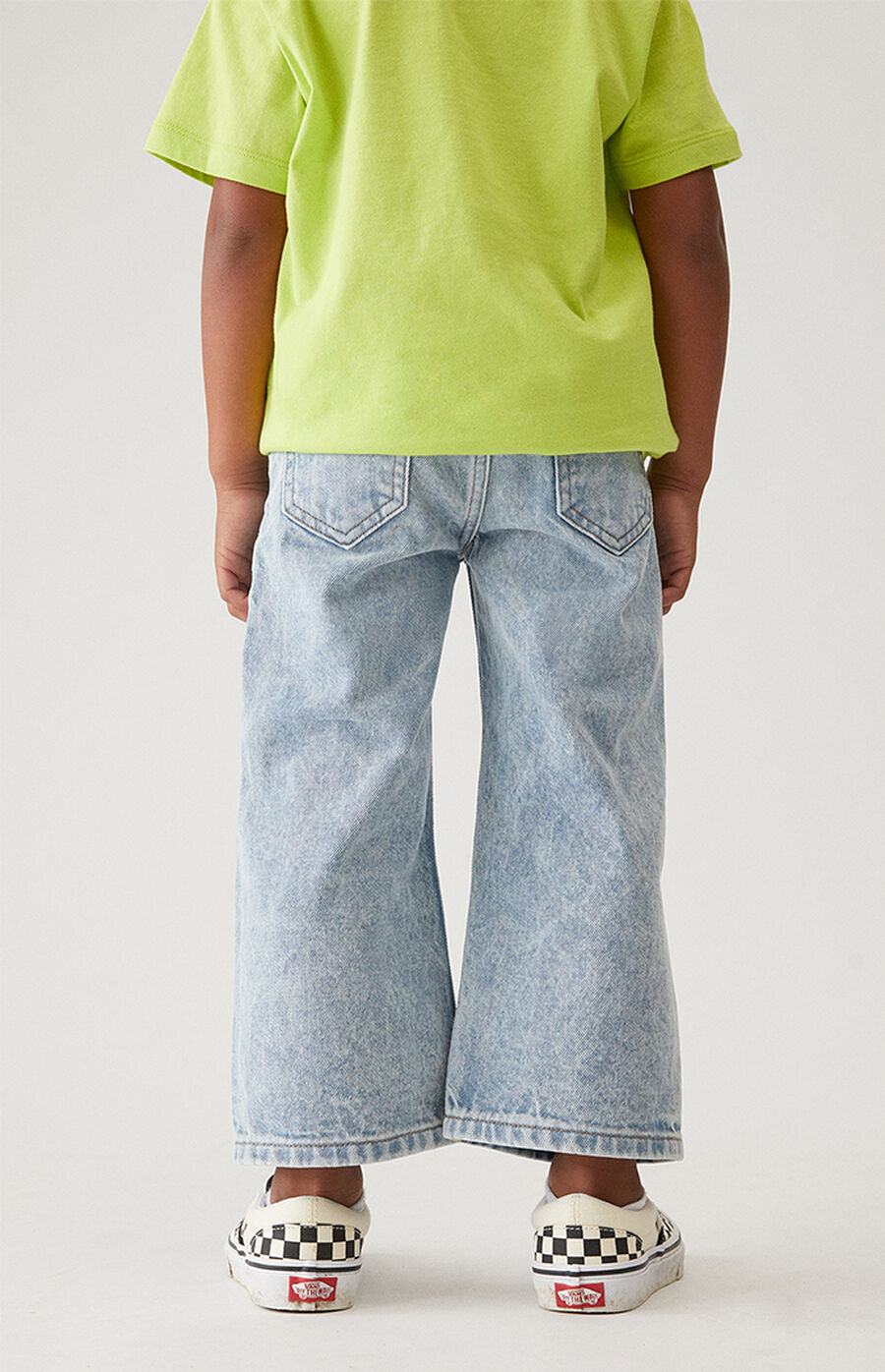 PacSun Kids Smiley Face Wide Leg Jeans | PacSun