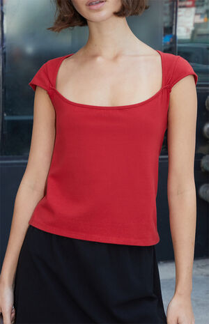 Red Ella Top image number 2