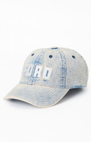 Logo Denim Strapback Hat image number 4