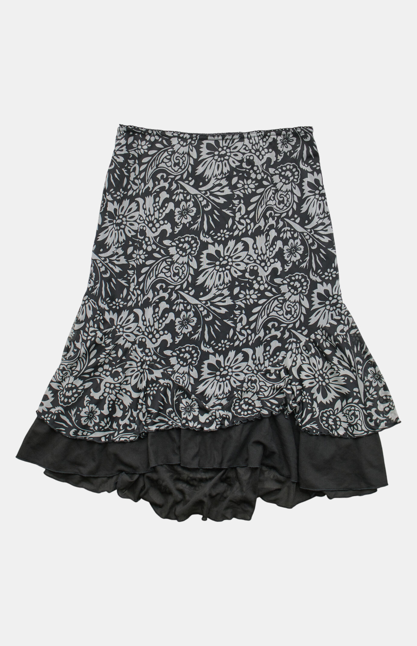PS VINTAGE 2000s Floral Midi Skirt