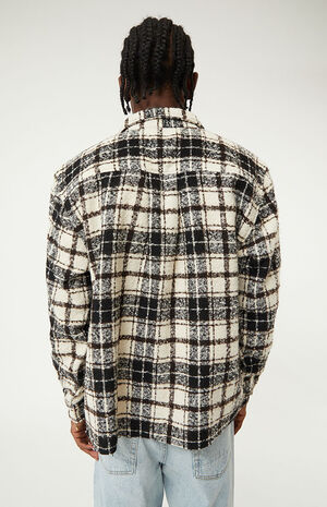 Black Plaid Classic Button Down Shirt image number 4