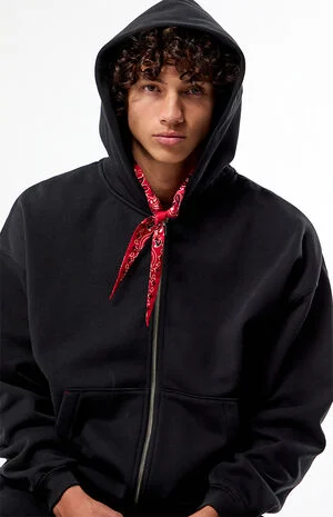 by Pacsun Paisley Zip Up Hoodie image number 4