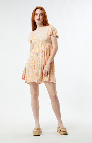 Heart Song Puff Sleeve Mini Dress image number 4
