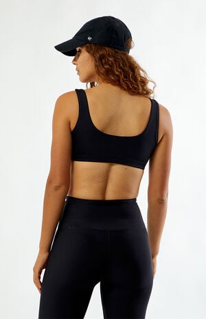 Active Black Scoop Sports Bra image number 3