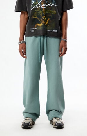Blue Fleece Extreme Baggy Sweatpants image number 2