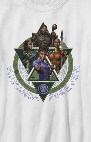 Kids Black Panther Wakanda Forever Square T-Shirt image number 2