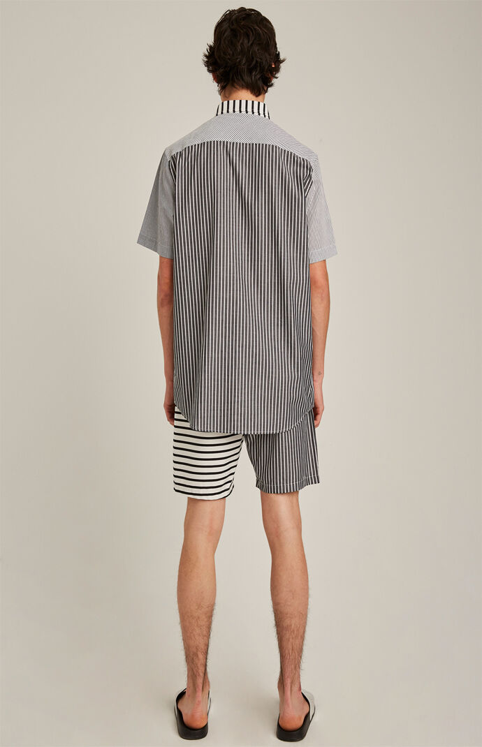 Olavi Striped Short Sleeve Button Up Shirt