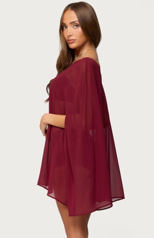 Mckenzie Sheer Chiffon Poncho image number 3