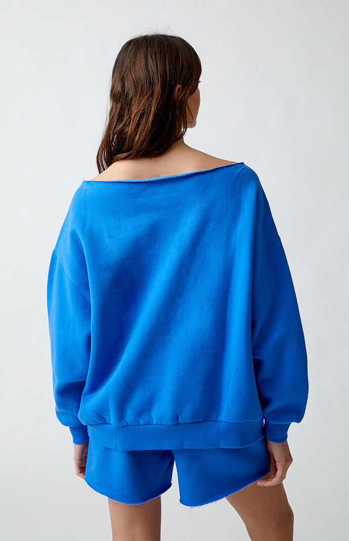 PacSun Eco Heart Aura Off The Shoulder Sweatshirt PacSun