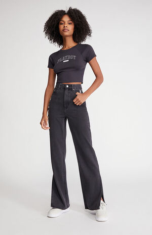 By PacSun Black Boyfriend Jeans image number 6
