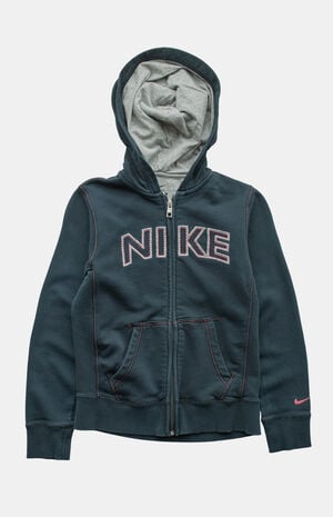 2000s Black Nike Full Zip Hoodie image number 1