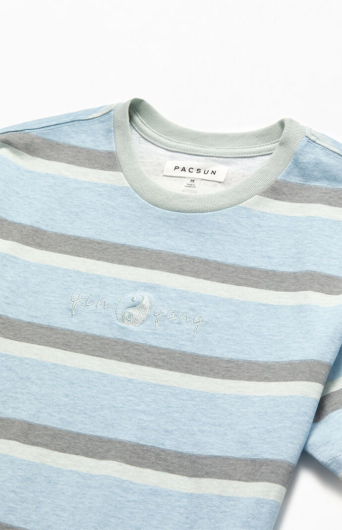 Striped Scribble Yin And Yang T-Shirt